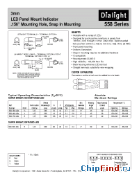 Datasheet 558-1501-001 manufacturer Dialight