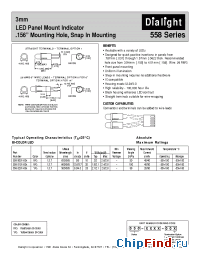 Datasheet 558-3001-007 manufacturer Dialight