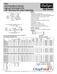 Datasheet 559-5101-001 manufacturer Dialight