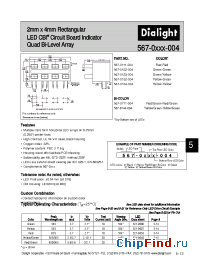 Datasheet 567-0111-004 manufacturer Dialight