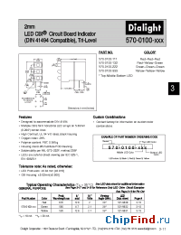 Datasheet 570-0100-111 manufacturer Dialight