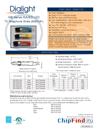 Datasheet 586-3501-204 manufacturer Dialight