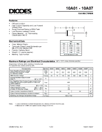 Datasheet 10A04 manufacturer Diodes