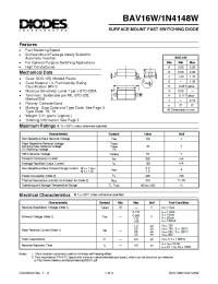 Datasheet 1N4148W manufacturer Diodes