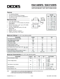 Datasheet 1N4148WS производства Diodes