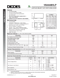 Datasheet 1N4448HLP manufacturer Diodes