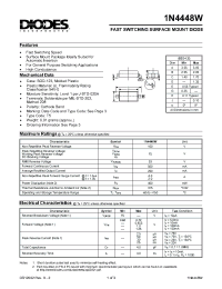 Datasheet 1N4448W-7 manufacturer Diodes