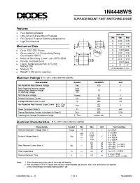 Datasheet 1N4448WS-7 manufacturer Diodes