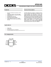 Datasheet AP2014SM manufacturer Diodes