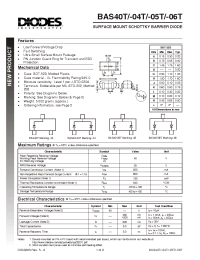 Datasheet BAS40-04T-7 производства Diodes