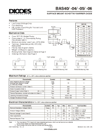 Datasheet BAS44 manufacturer Diodes