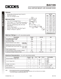 Datasheet BAV199-7 manufacturer Diodes