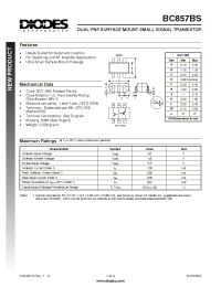 Datasheet BC587BS производства Diodes