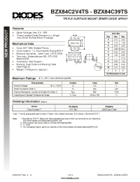 Datasheet BZX84C11TS manufacturer Diodes