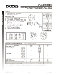 Datasheet DCX143TK-7 manufacturer Diodes