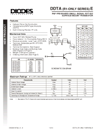 Datasheet DDTA114TE-7 manufacturer Diodes