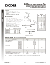 Datasheet DDTA124ECA производства Diodes