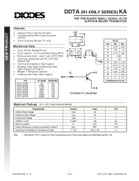 Datasheet DDTA124TKA manufacturer Diodes