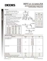 Datasheet DDTC123YKA manufacturer Diodes