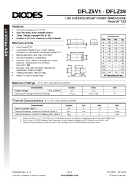 Datasheet DFLZ27-7 manufacturer Diodes