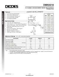 Datasheet DMN3210-7 manufacturer Diodes