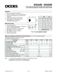 Datasheet ES3AB производства Diodes