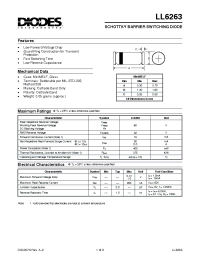 Datasheet LL6263 manufacturer Diodes