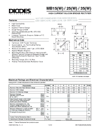 Datasheet MB15 manufacturer Diodes