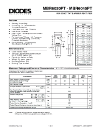 Datasheet MBR6045 производства Diodes