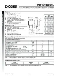 Datasheet MBRD1035CTL manufacturer Diodes