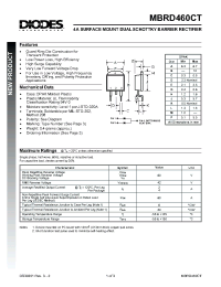 Datasheet MBRD460CT производства Diodes