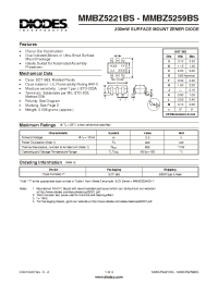 Datasheet MMBZ5250BS производства Diodes