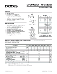 Datasheet MP25005/W manufacturer Diodes