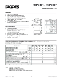 Datasheet PBPC301-307 производства Diodes