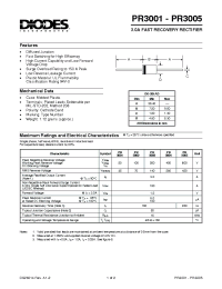 Datasheet PR3002 manufacturer Diodes