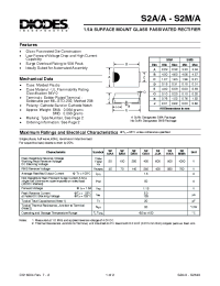 Datasheet S2A manufacturer Diodes