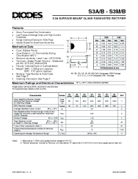 Datasheet S3BB manufacturer Diodes