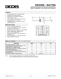 Datasheet SA13CA manufacturer Diodes