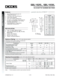 Datasheet SBL1025L manufacturer Diodes
