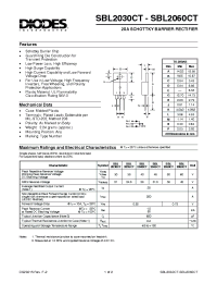 Datasheet SBL2040CT manufacturer Diodes