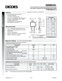 Datasheet SBM835L manufacturer Diodes