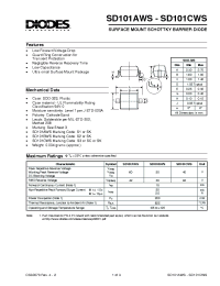 Datasheet SD101CWS-7 manufacturer Diodes