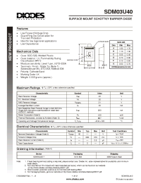 Datasheet SDM03U40 manufacturer Diodes