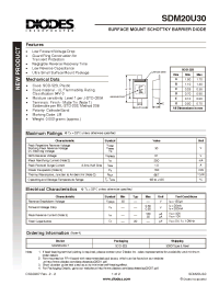 Datasheet SDM20U30-7 manufacturer Diodes