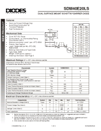 Datasheet SDM40E20LS-7 manufacturer Diodes