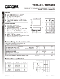 Datasheet TB1800H-13 manufacturer Diodes