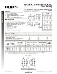 Datasheet TLC363C6V4 manufacturer Diodes
