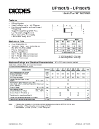 Datasheet UF1502S manufacturer Diodes