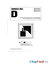 Datasheet 2N2484 manufacturer Dionics