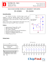 Datasheet DI-240A manufacturer Dionics